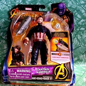 Marvel Avengers Infinity War By Hasbro Captain America 6" Action Figure Toy